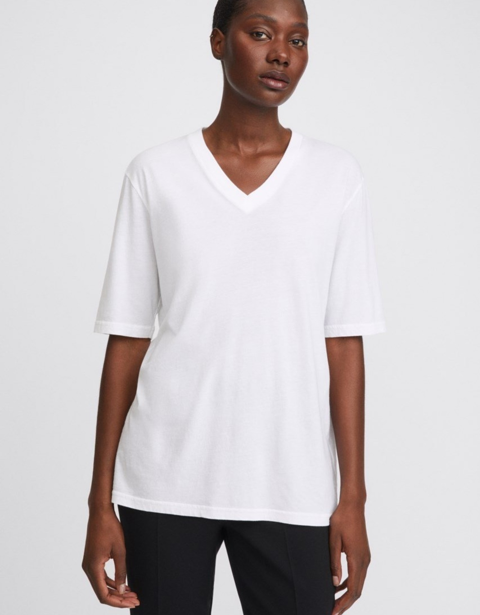 Filippa K Matilda V-Neck Tee White