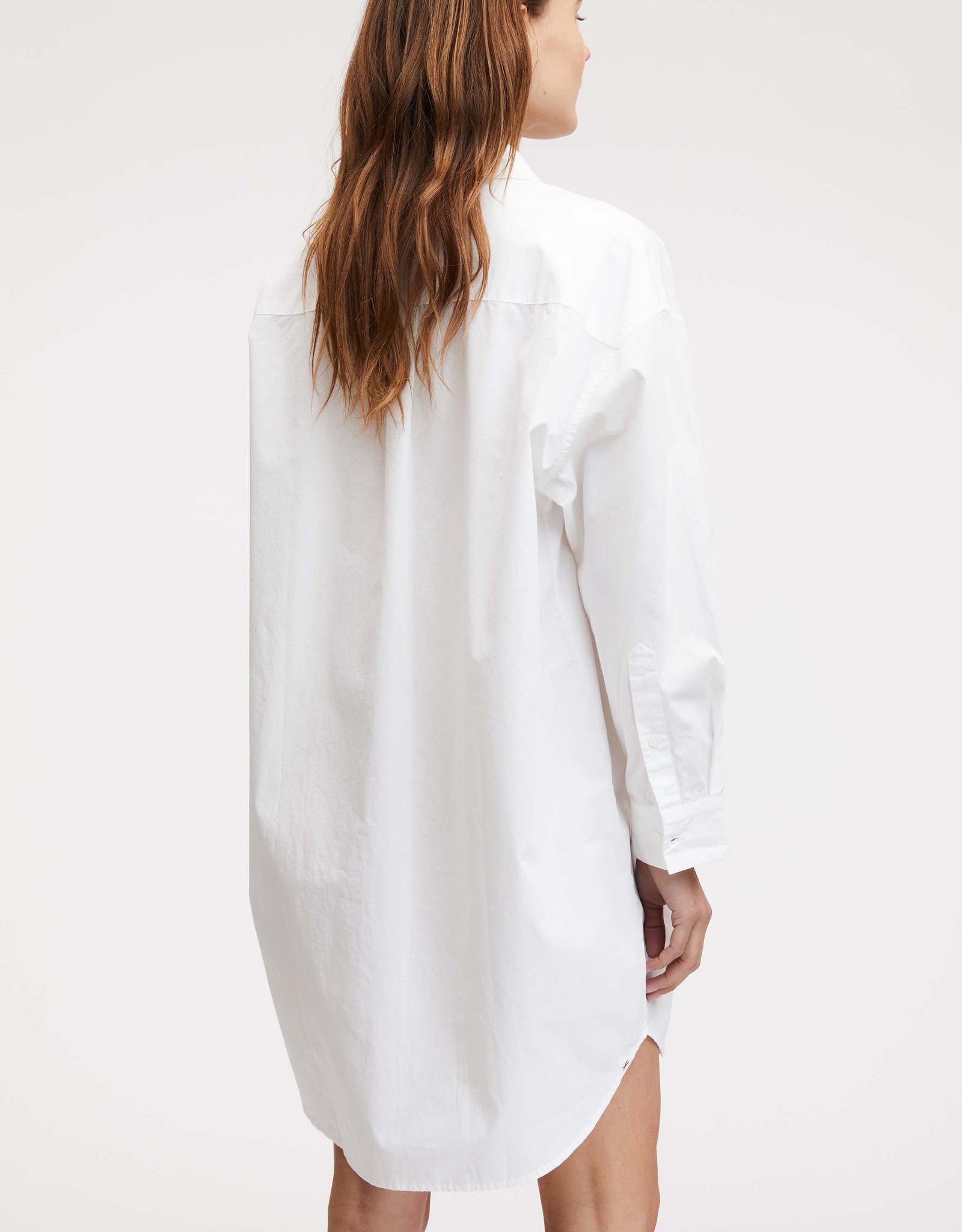 Denham OLIVIA SHIRT DRESS POP WHITE