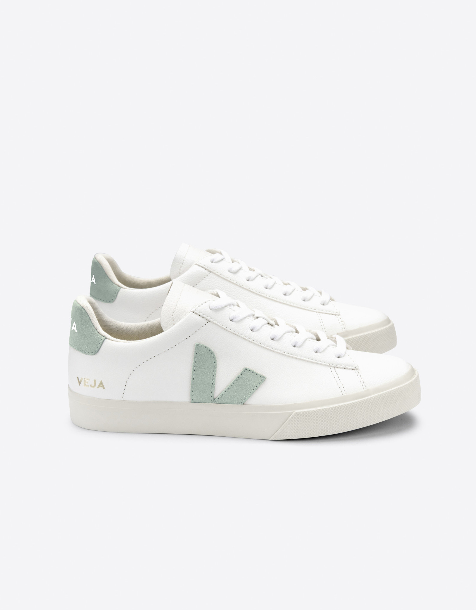 Veja CAMPO CHROMEFREE LEATHER EXTRA-WHITE_MATCHA