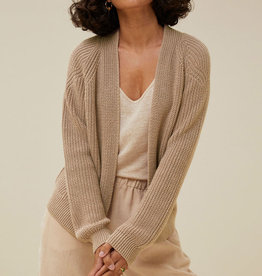 By-bar berry cardigan pebble