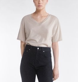 Filippa K Soft Cotton V-neck T-shirt Light Beige