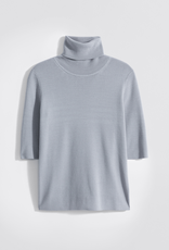 Filippa K Merino Elbow Sleeve Top Fog Blue