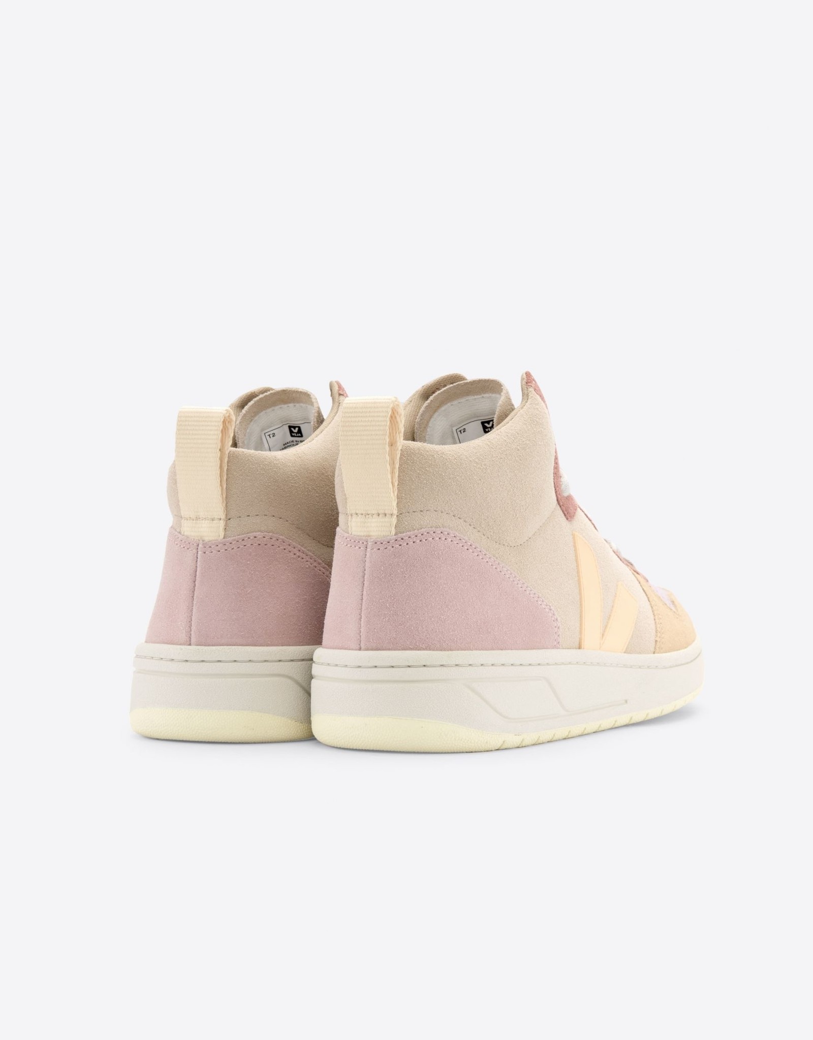 Veja V-15 SUEDE MULTICO-PEACH