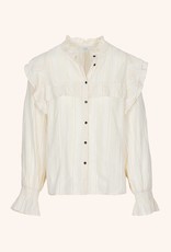 By-bar penn lurex blouse off white