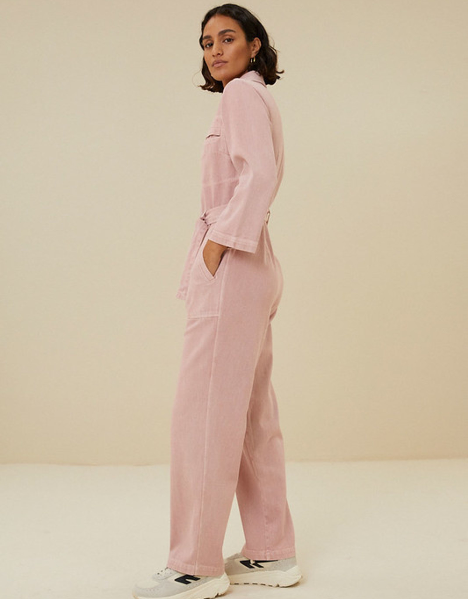 By-bar louise twill suit lilac rose