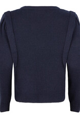 Ruby Tuesday VIOLET round neck detailed shoulder pull NAVY