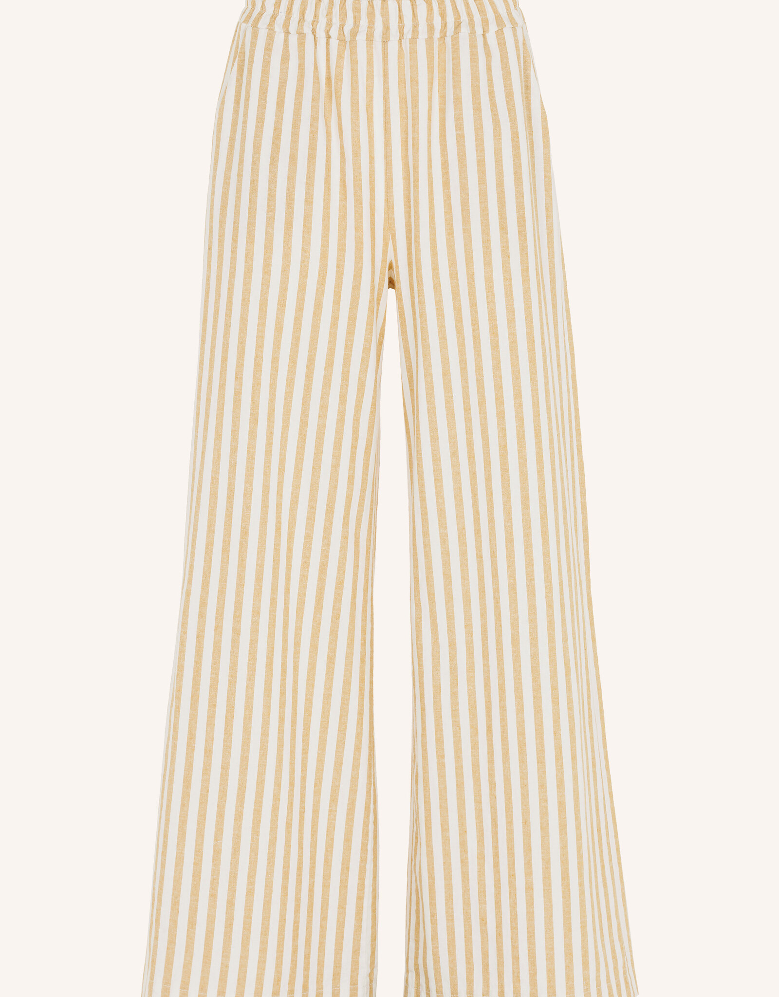 By-bar randy linen stripe pant ochre