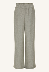 By-bar robyn linen stripe pant jet black