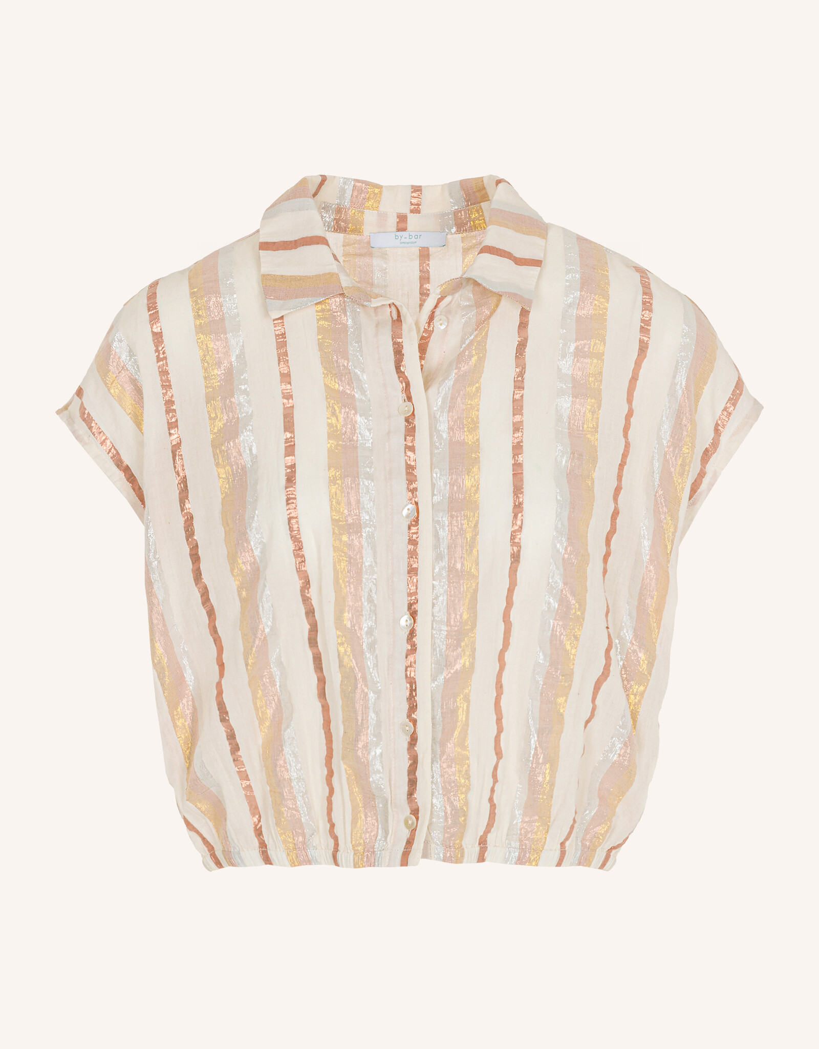 By-bar bieke gloss stripe blouse pastel gloss stripe