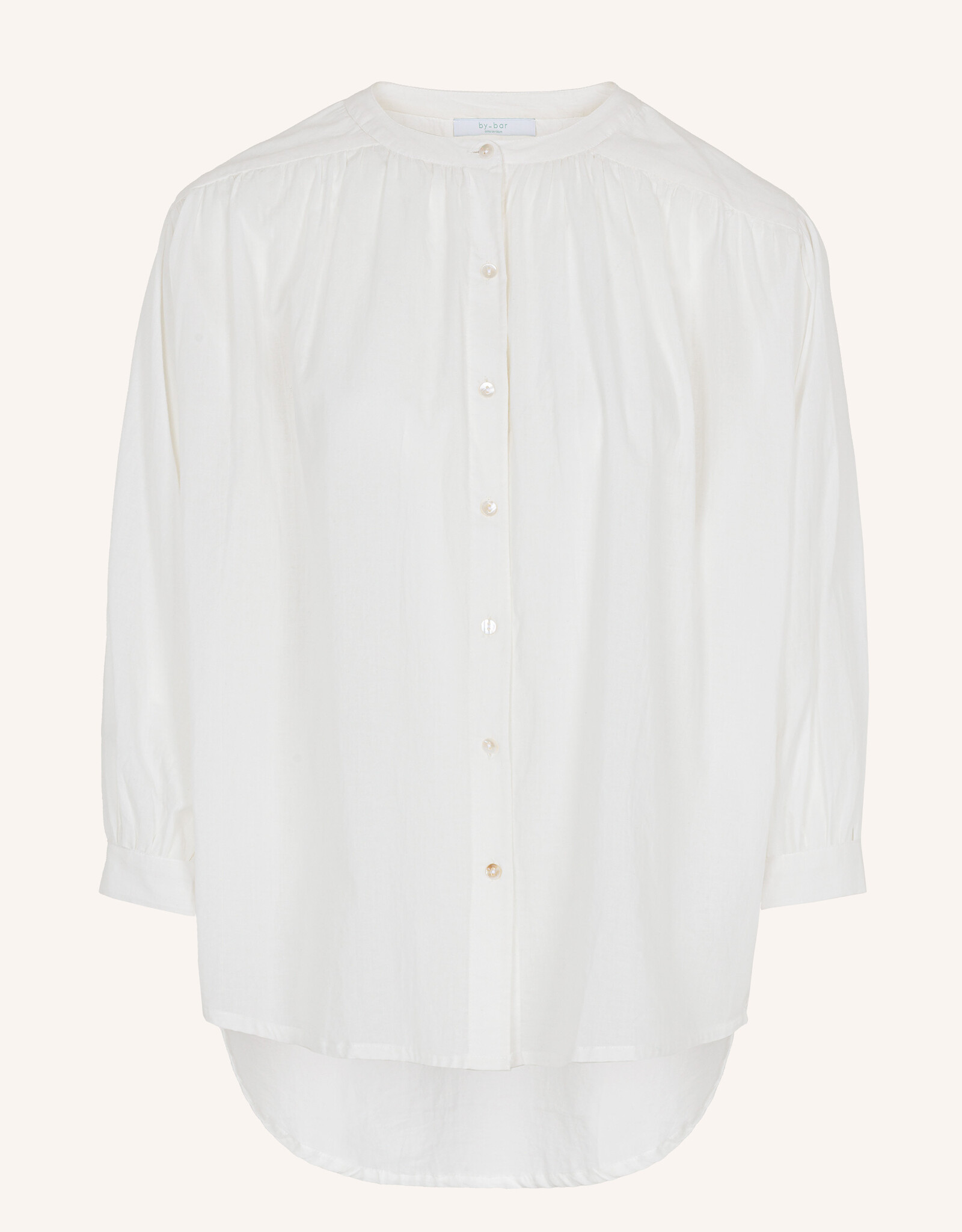 By-bar lucy chambric blouse  off white