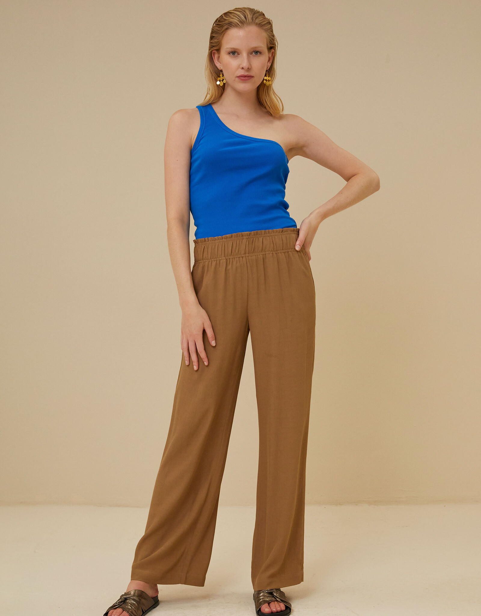 By-bar robyn viscose pant khaki