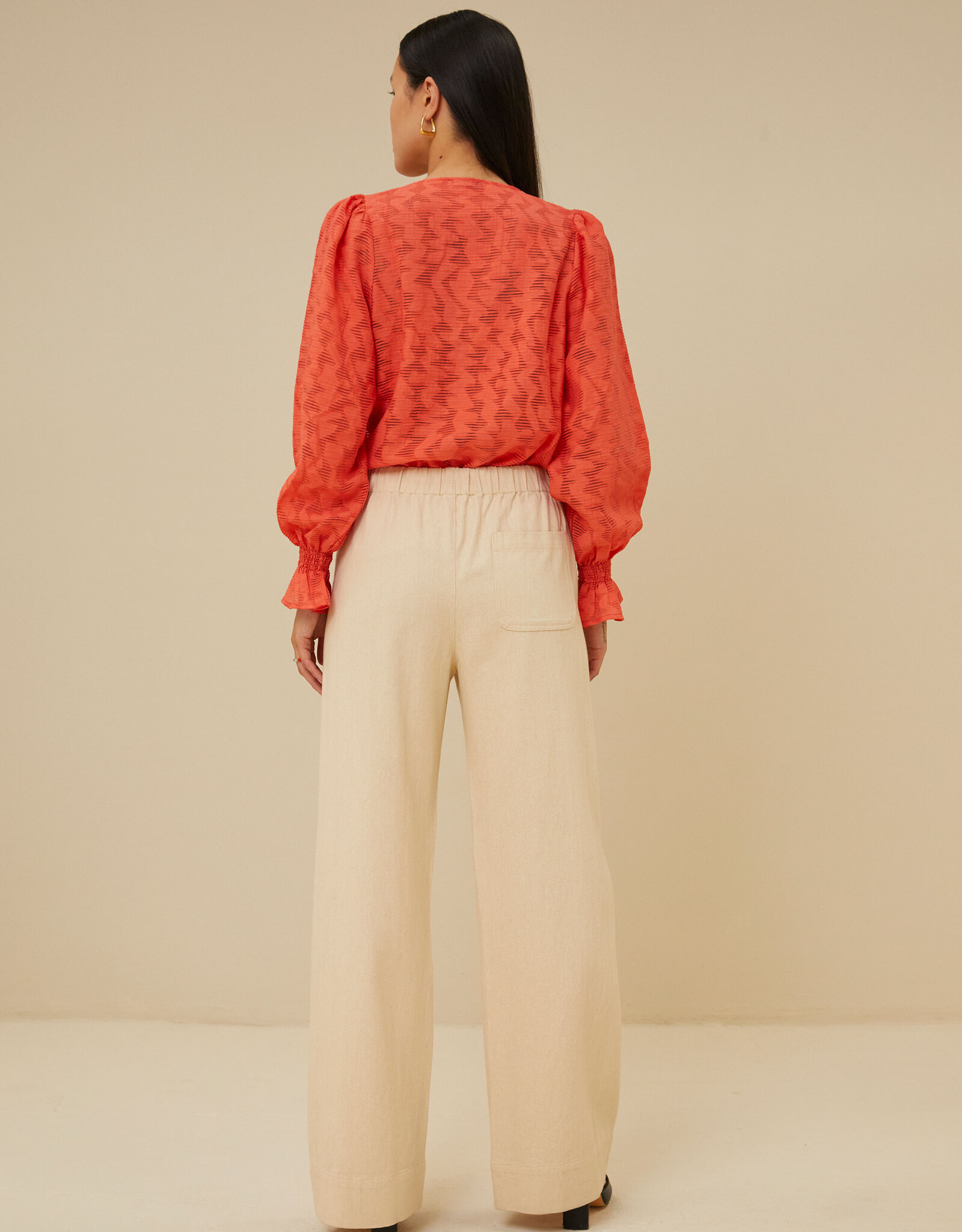 By-bar alba blouse  coral