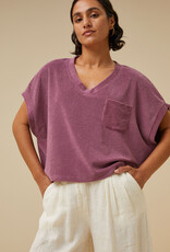 By-bar tammie slub top grape