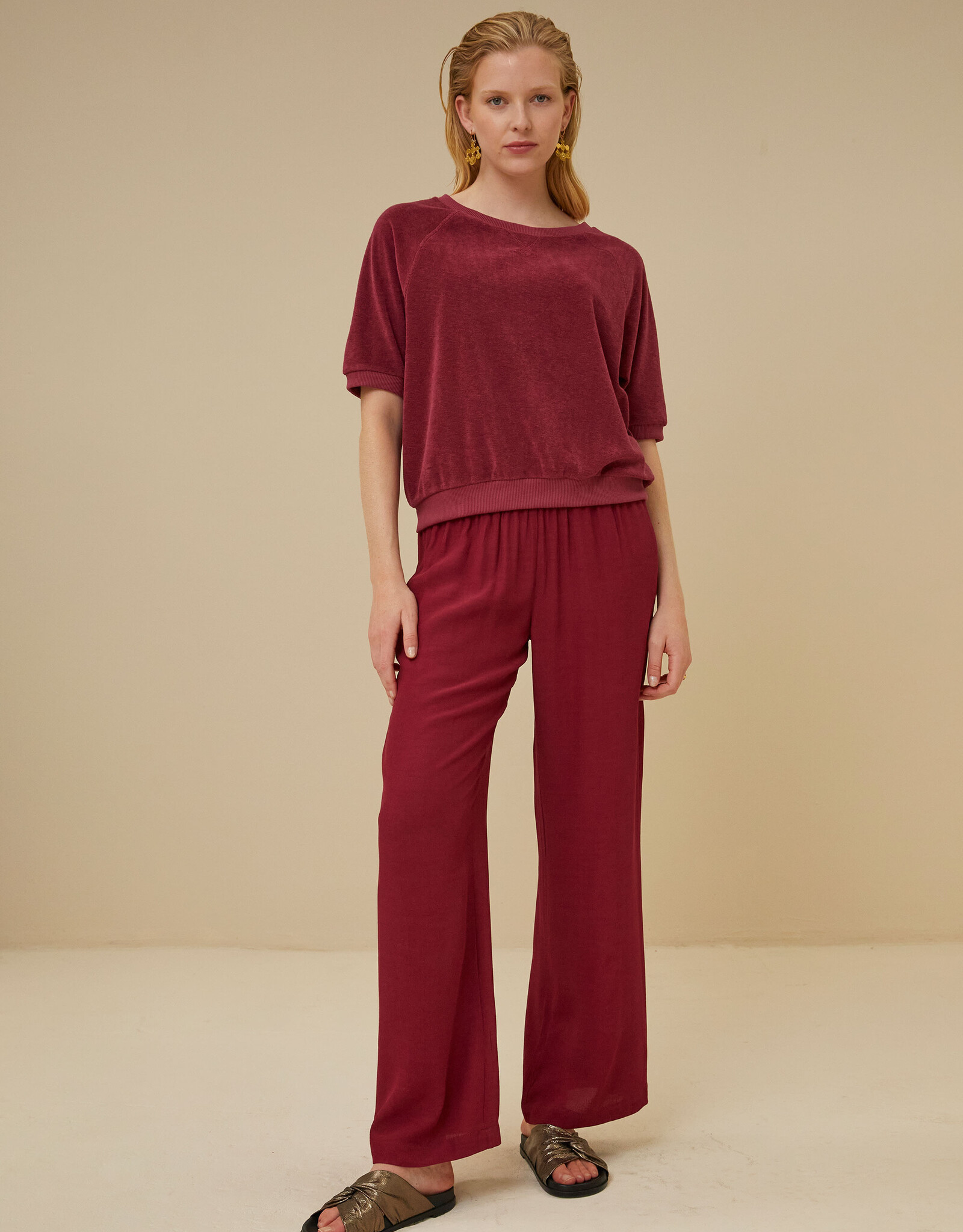 By-bar robyn viscose pant grenache