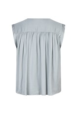 Ruby Tuesday ROLA v neck short sleeve blouse MINERAL GREY