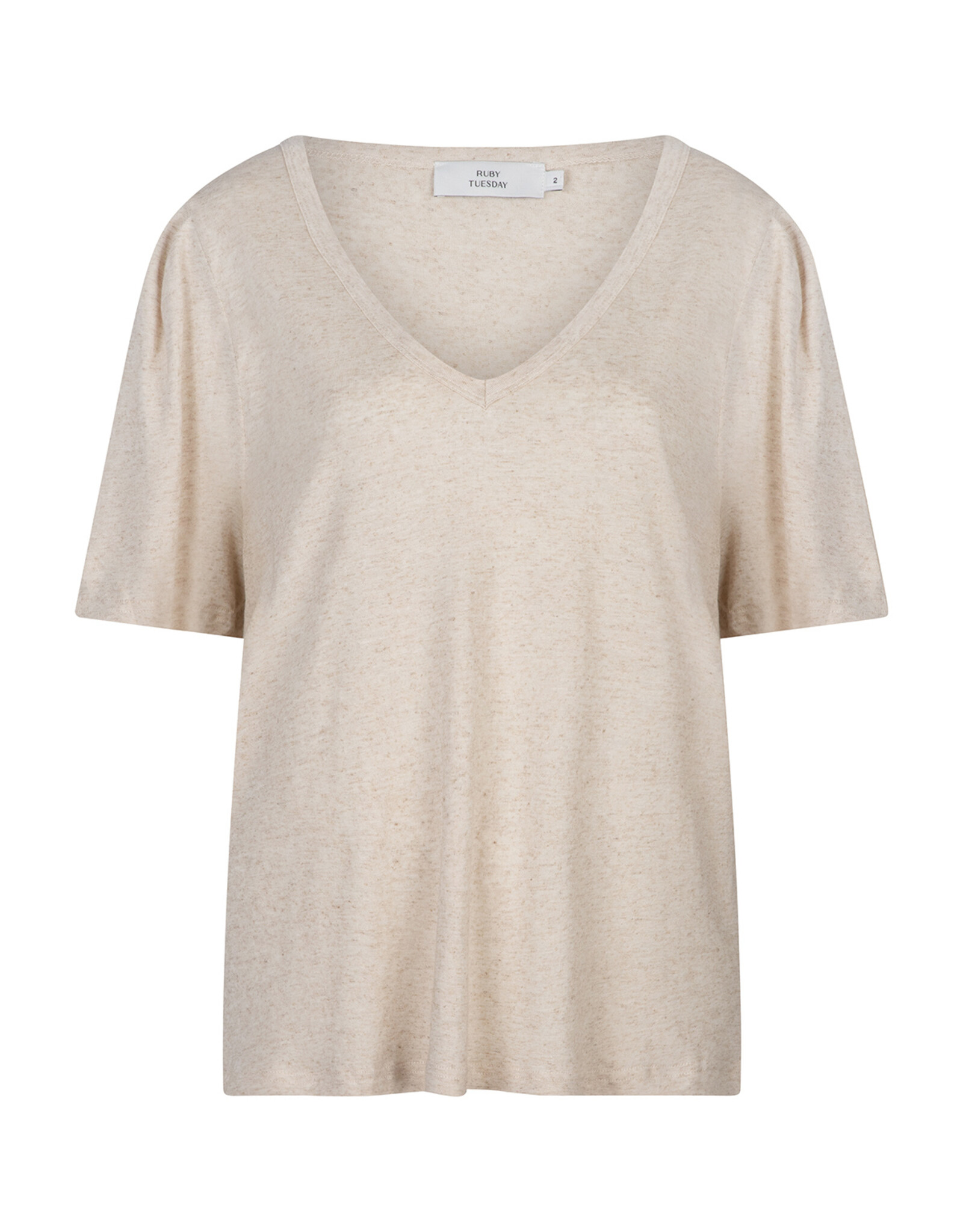 Ruby Tuesday CEYA v neck tee Light beige melange