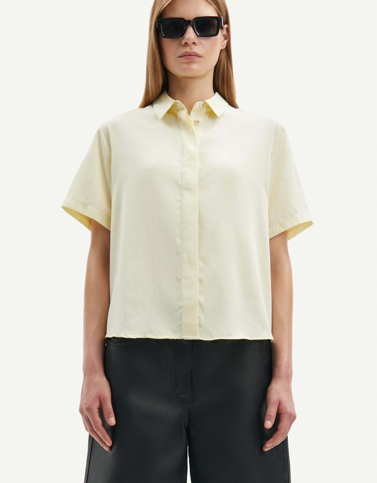 Samsoe Samsoe MINA SS SHIRT 14028 PEAR SORBET