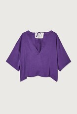 American Vintage WIDLAND  TOP MC COL ROND  NEON PURPLE