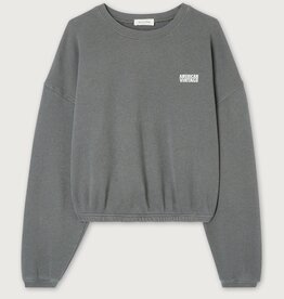 American Vintage DOVEN  SWEAT ML COL ROND  METAL SURTEINT