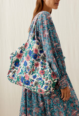 LOUISE MISHA TOTE BAG BEVERLY BLUE WILD BOUQUET