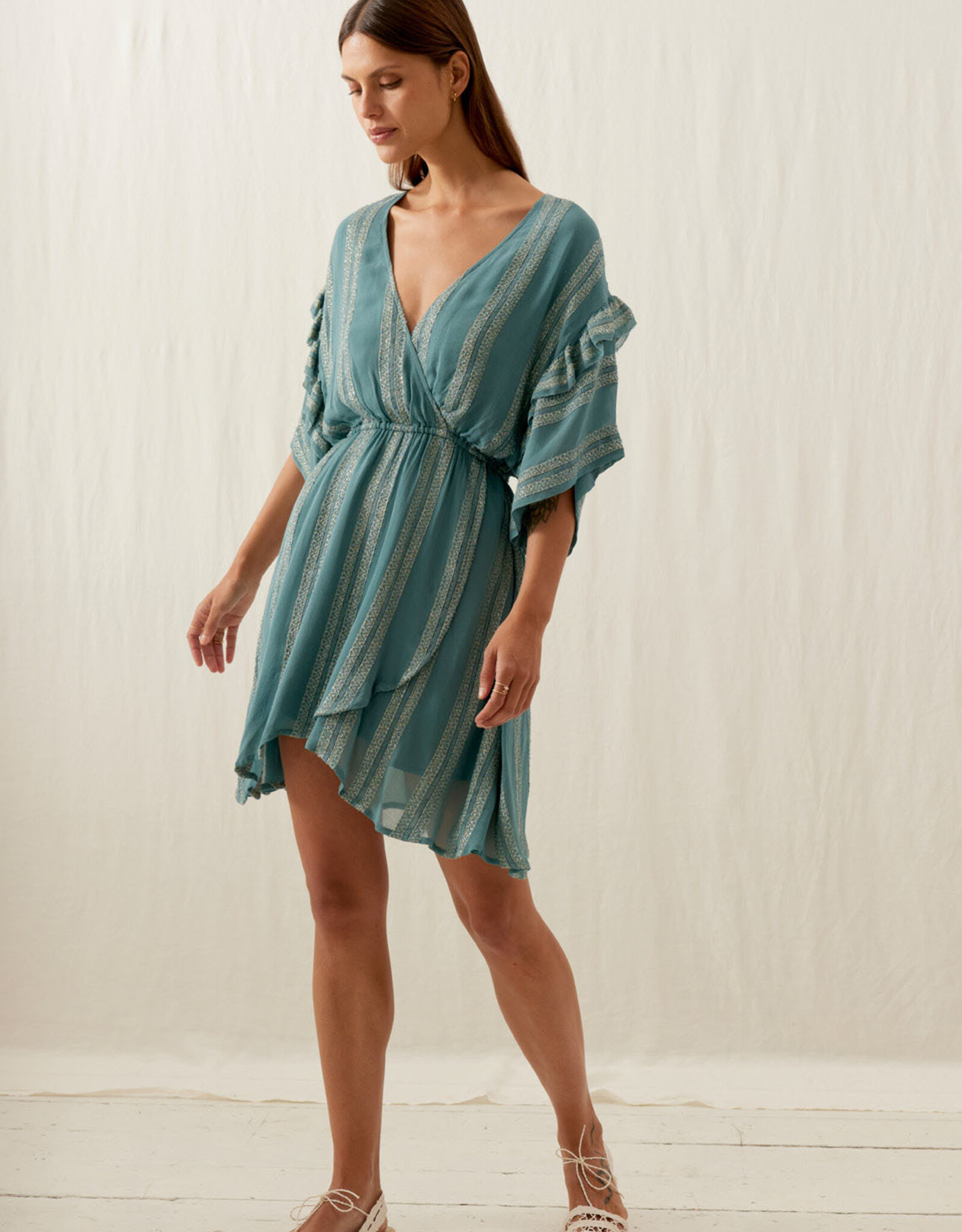 LOUISE MISHA DRESS KAHIANA STONE BLUE