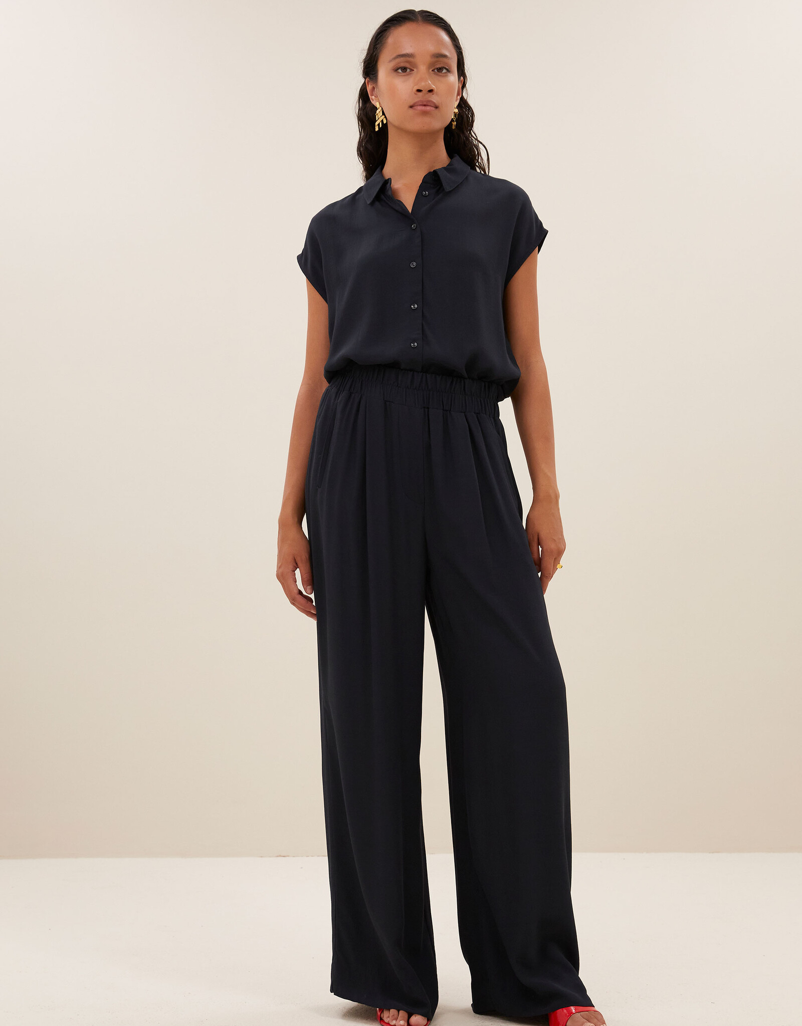 By-bar kiek viscose top graphite SS25