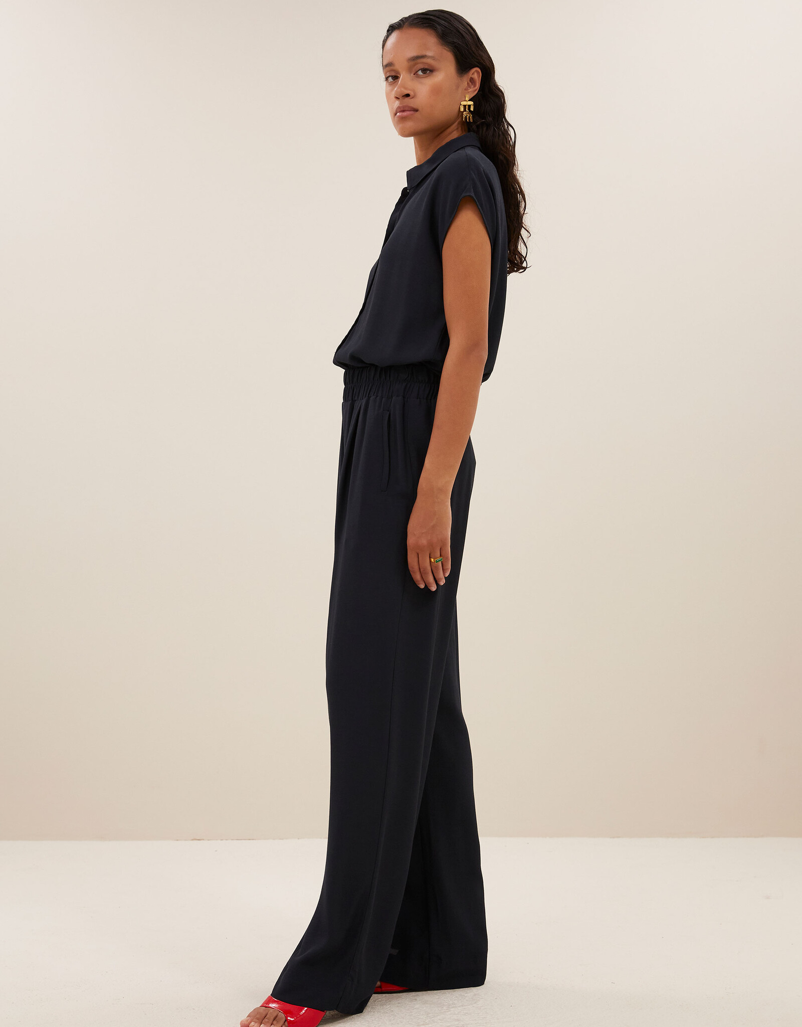 By-bar kiek viscose top graphite SS25