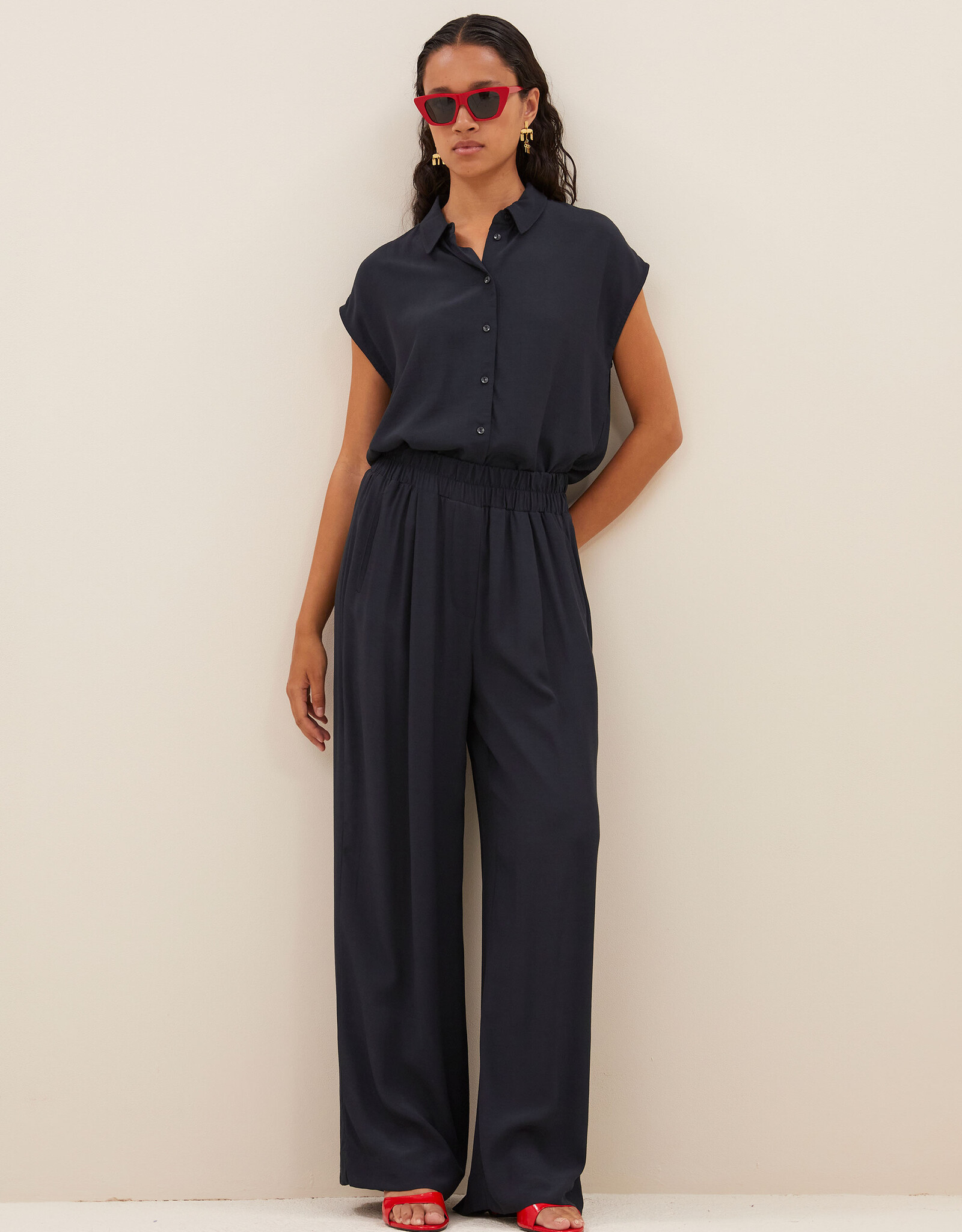 By-bar kiek viscose top graphite SS25