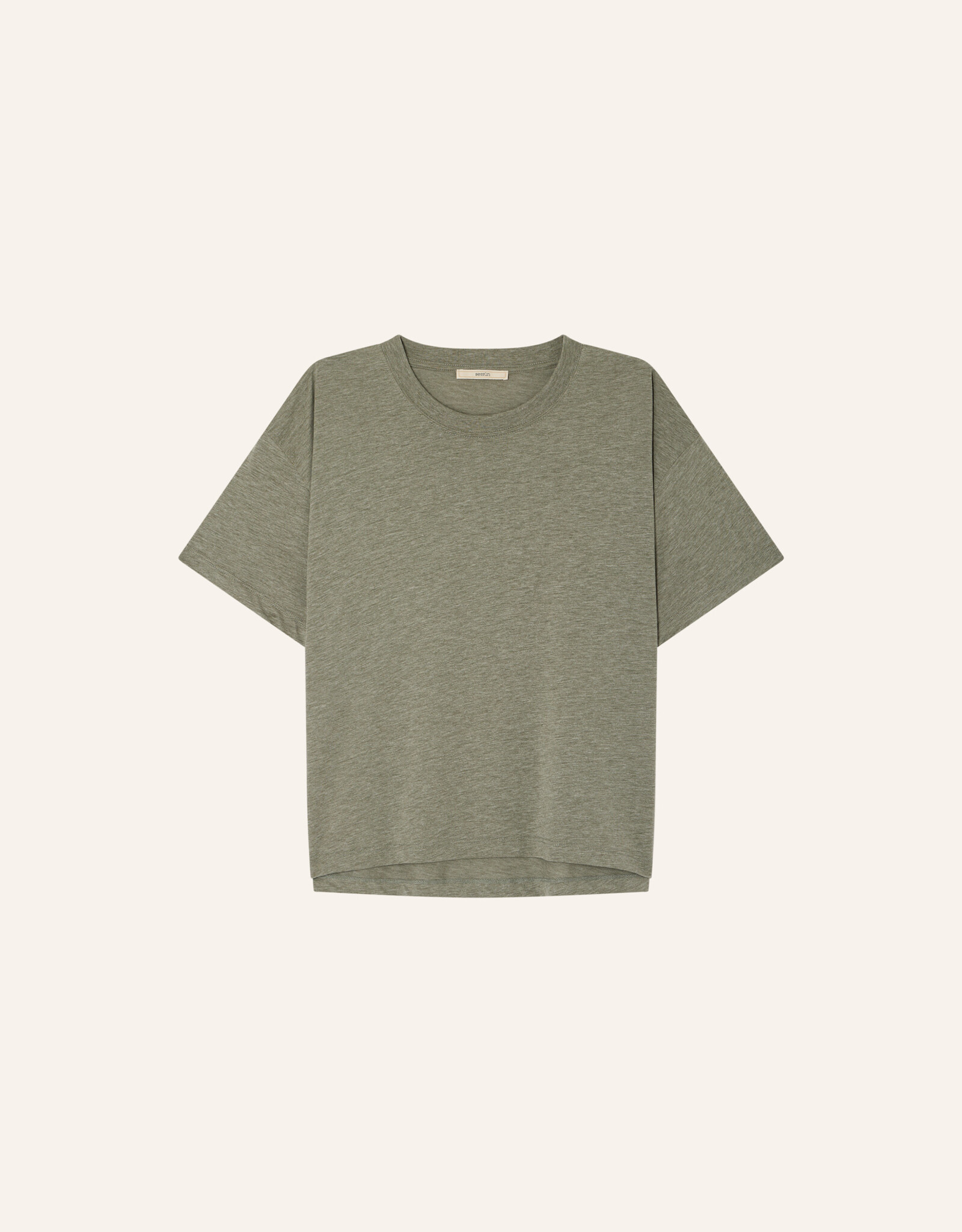 Sessun TOO Short sleeve wide T-shirt Thyme