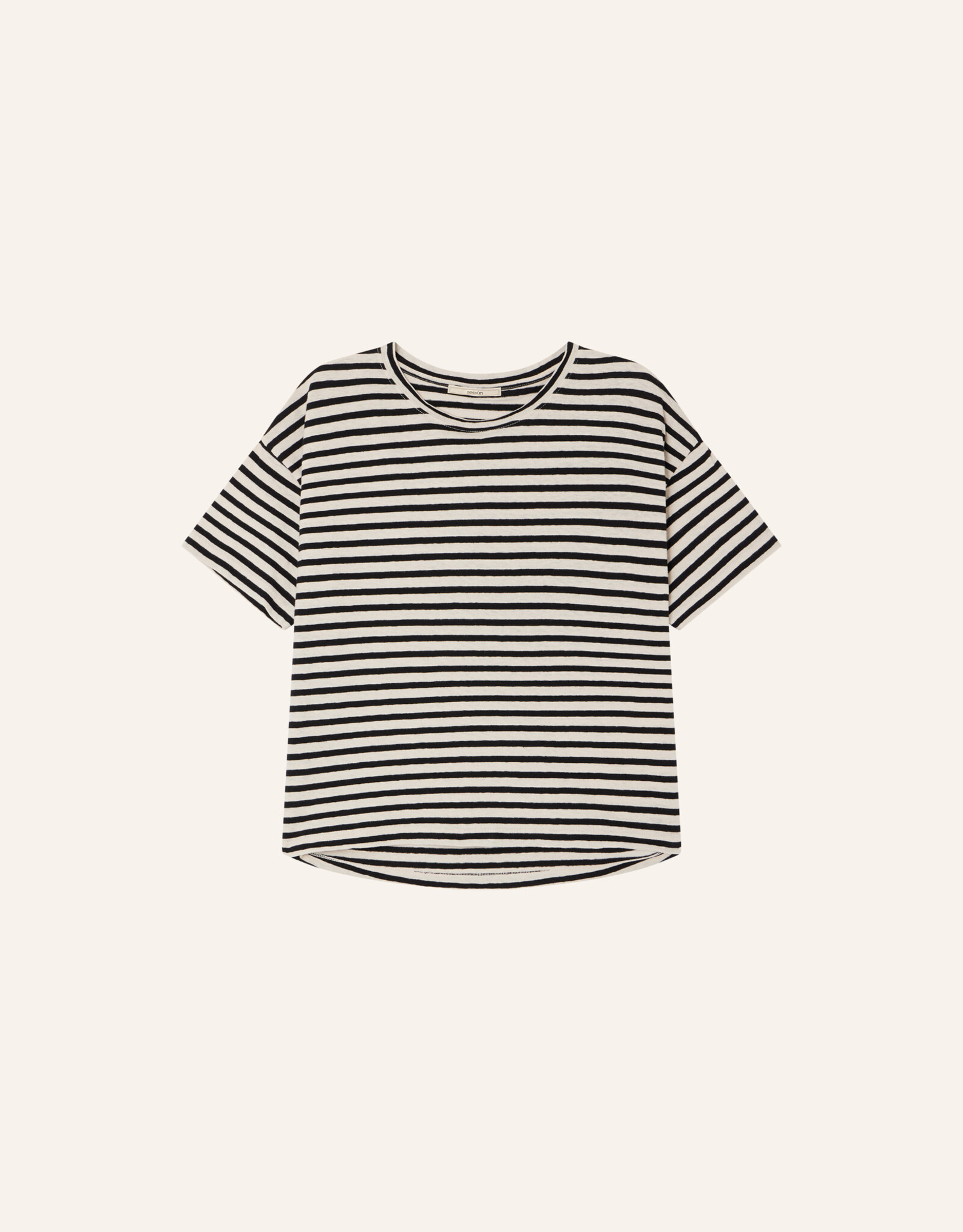 Sessun TOOLI Short sleeve wide T-shirt Sandblack