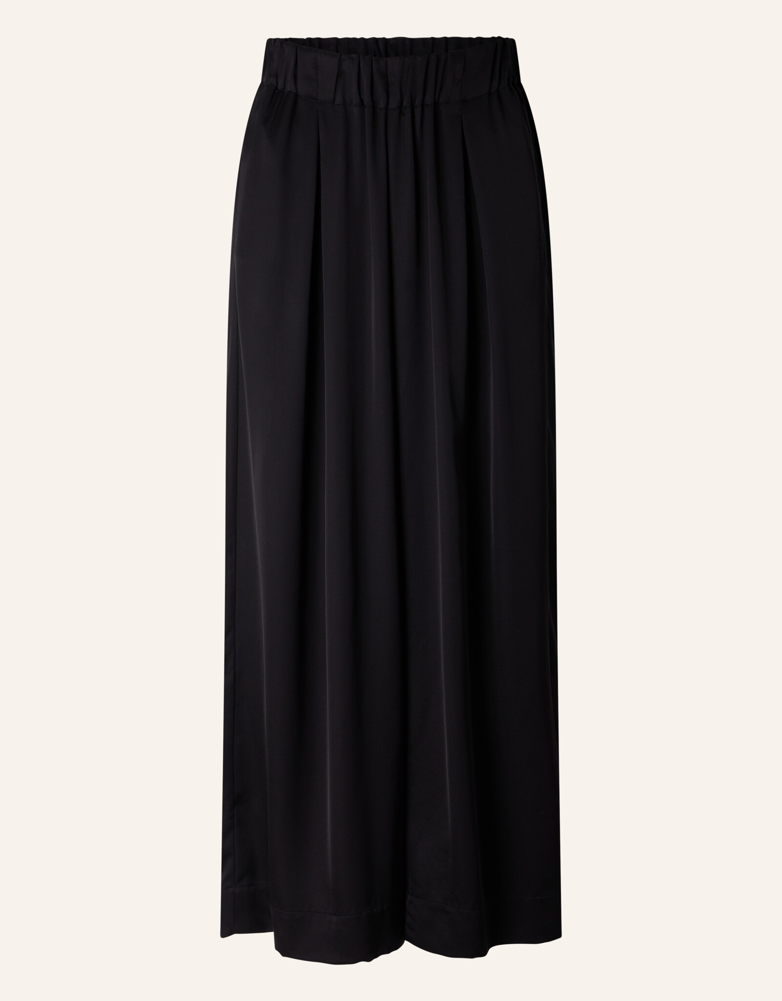 Sessun ISLA NIGHT Wide-leg elastic pants Black