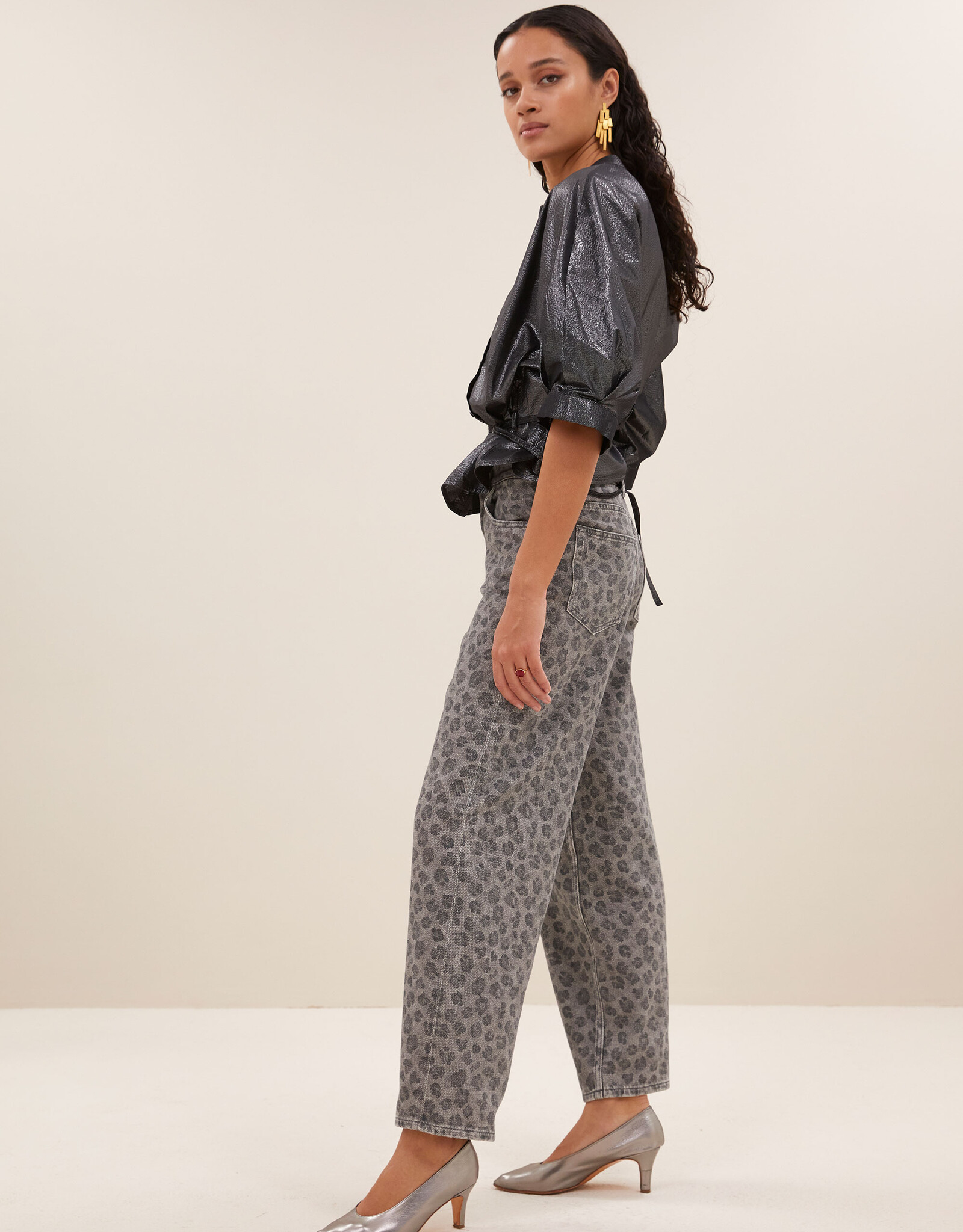 By-bar christi silver blouse silver