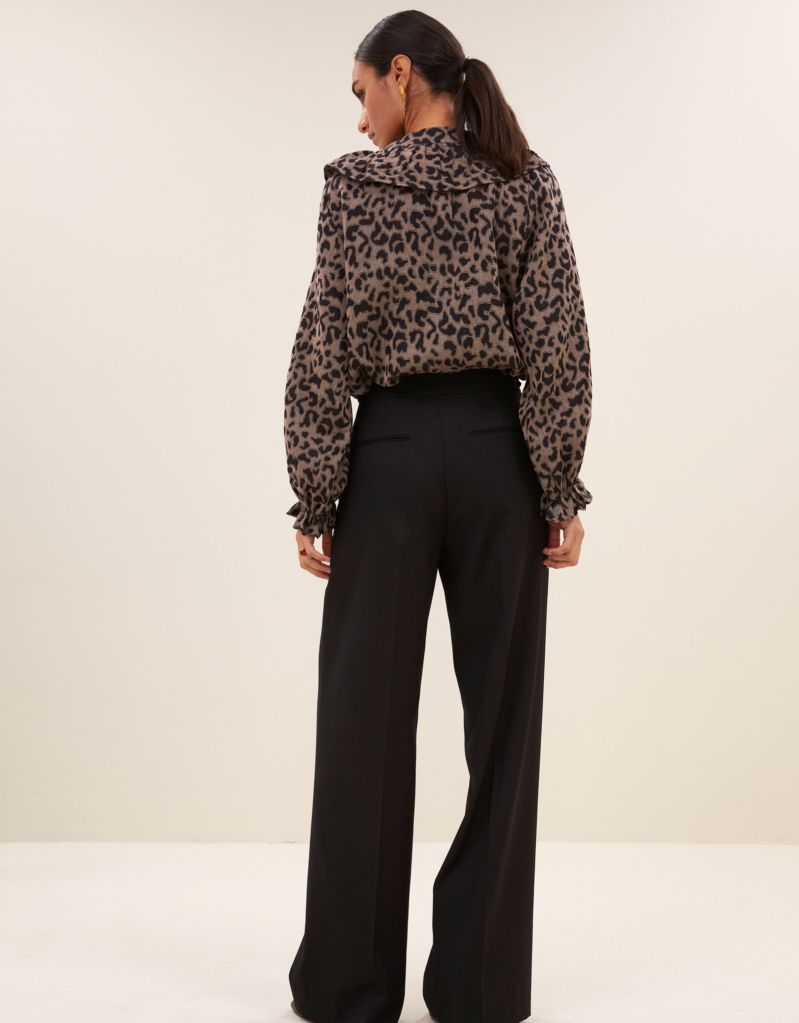 By-bar gia leo blouse brown leo
