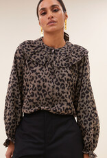 By-bar gia leo blouse brown leo