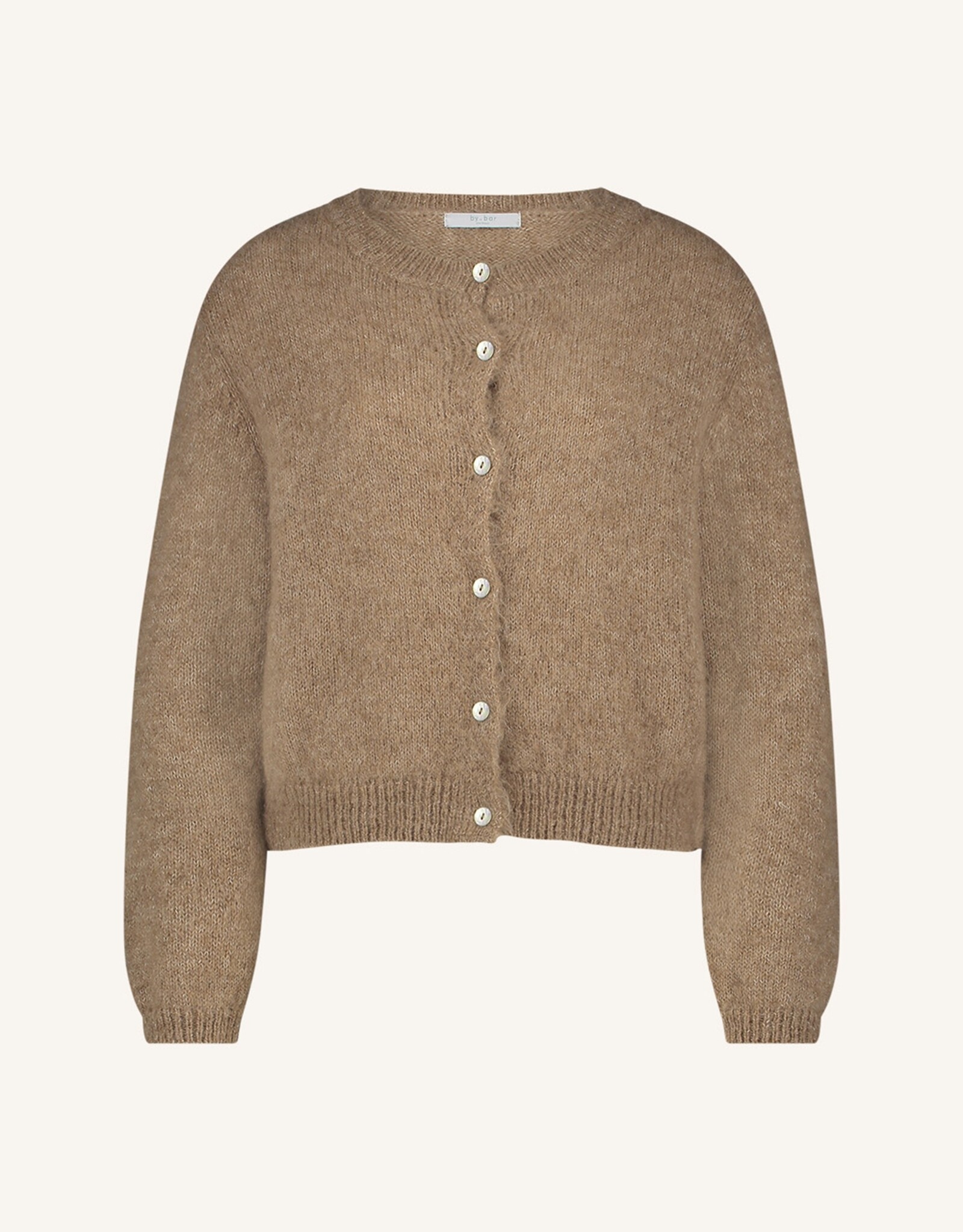 By-bar cleo natural cardigan biscuit