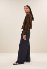 By-bar cleo natural cardigan deep brown