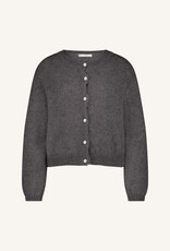 By-bar cleo natural cardigan dark grey melee