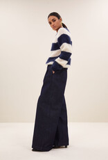 By-bar sian stripe pullover midnight stripe