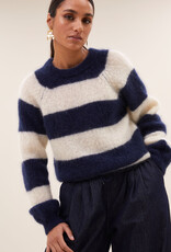 By-bar sian stripe pullover midnight stripe