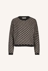 By-bar diagonal natural pullover biscuit