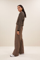 By-bar diagonal natural pullover biscuit