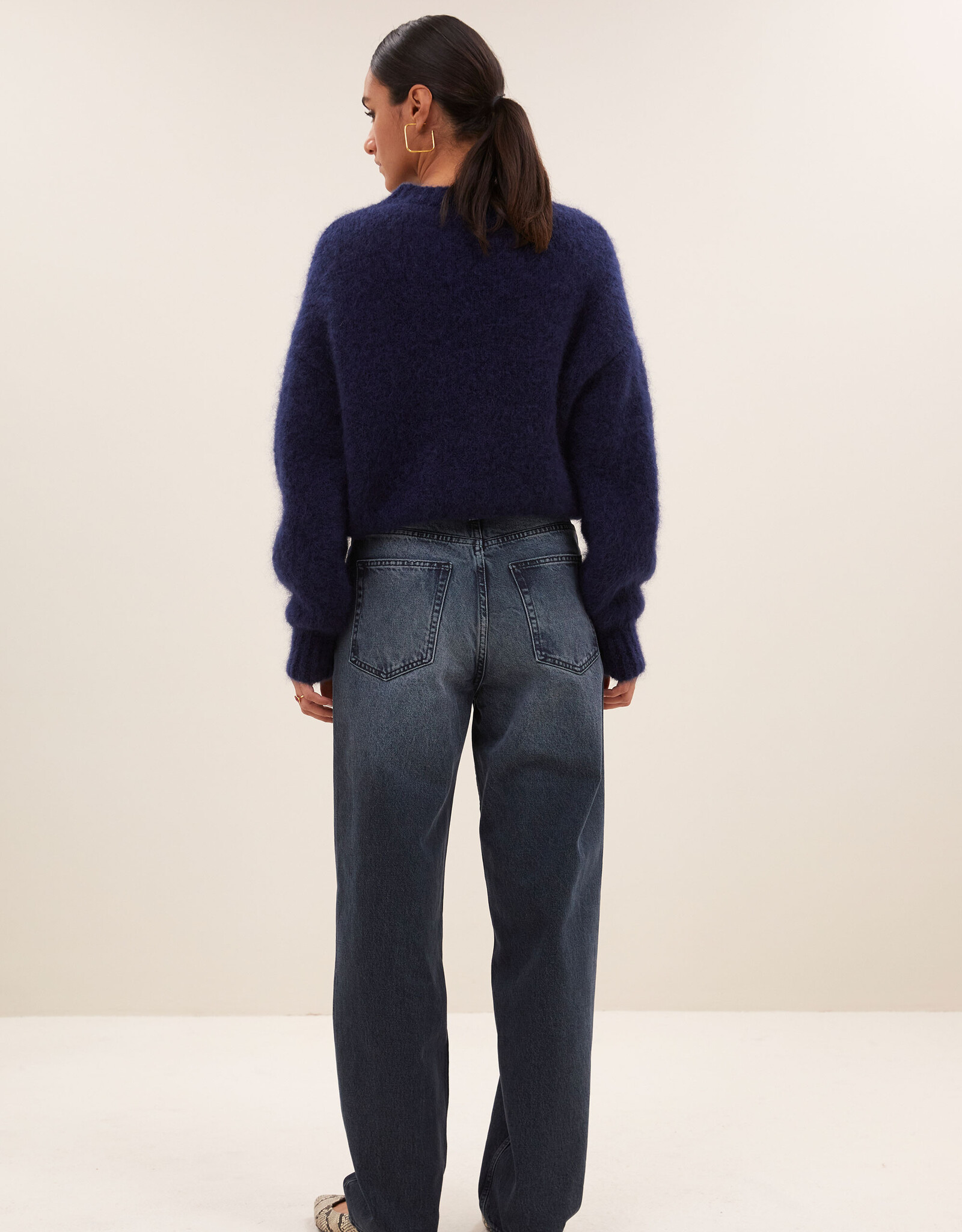 By-bar lew dark denim pants dark denim
