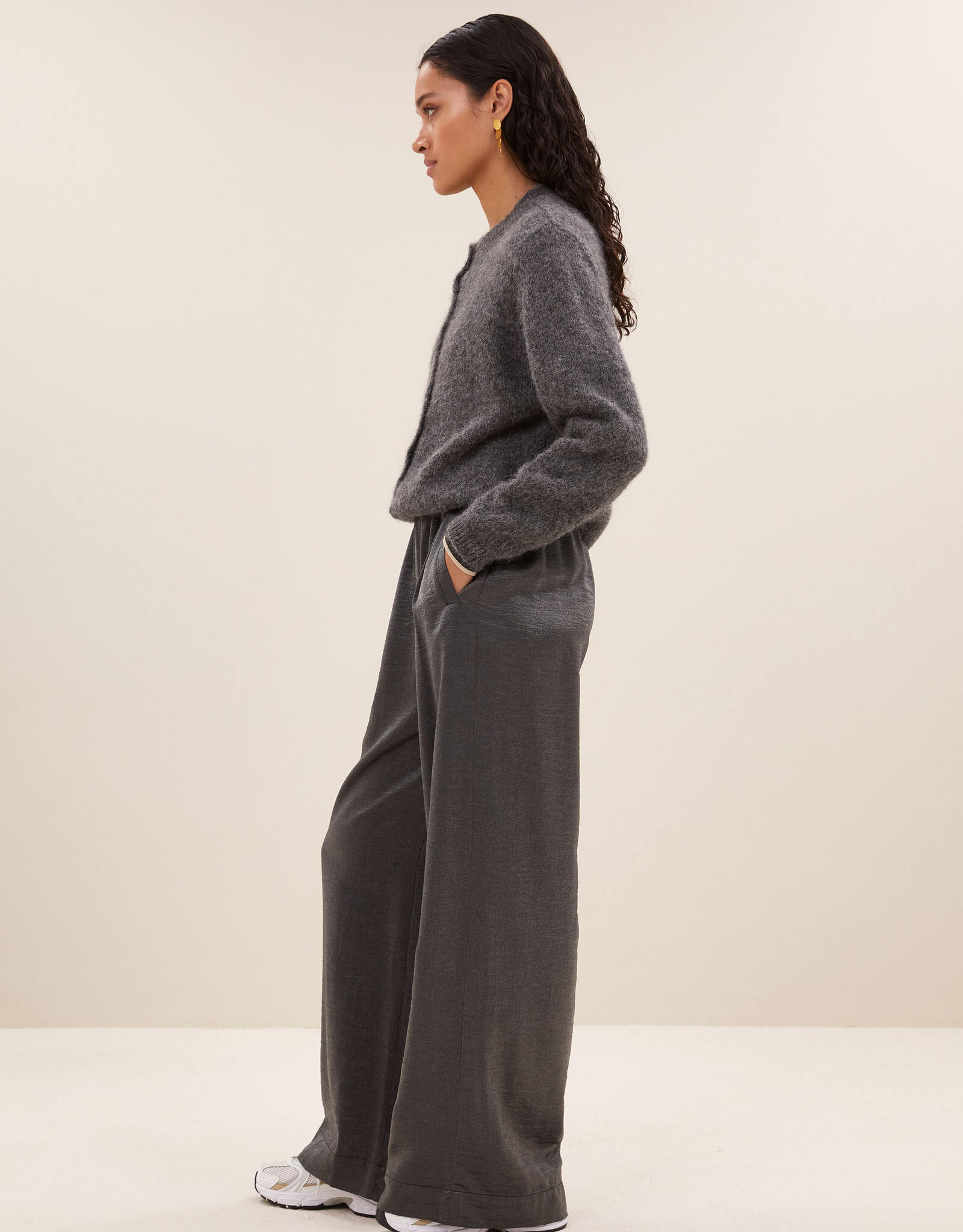 By-bar benji metallic pants metallic silver
