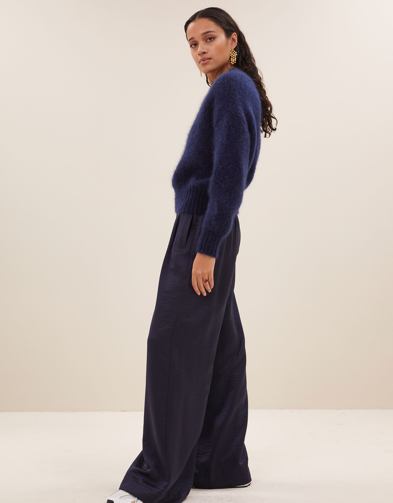 By-bar benji metallic pants midnight