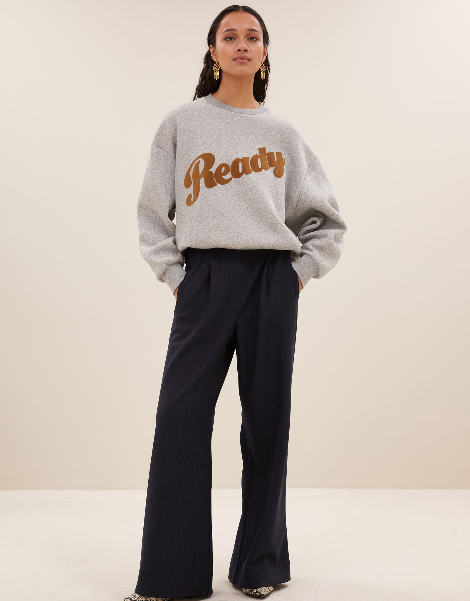 By-bar bibi ready sweater grey melee
