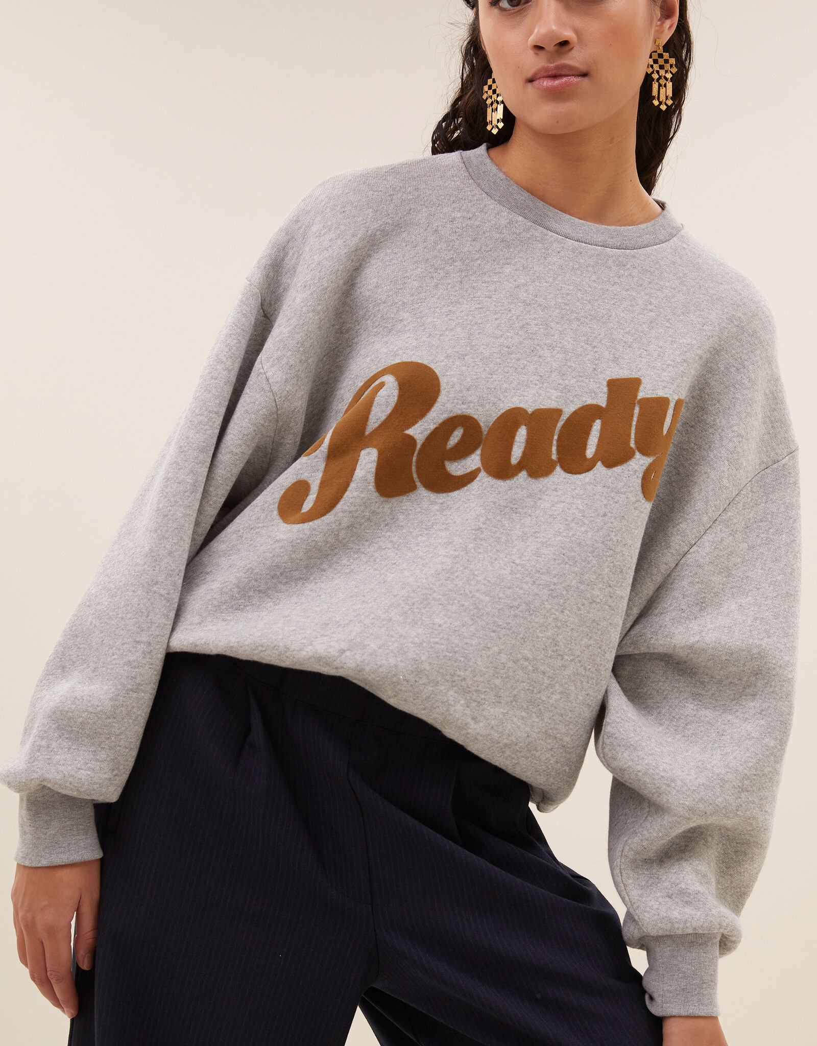 By-bar bibi ready sweater grey melee