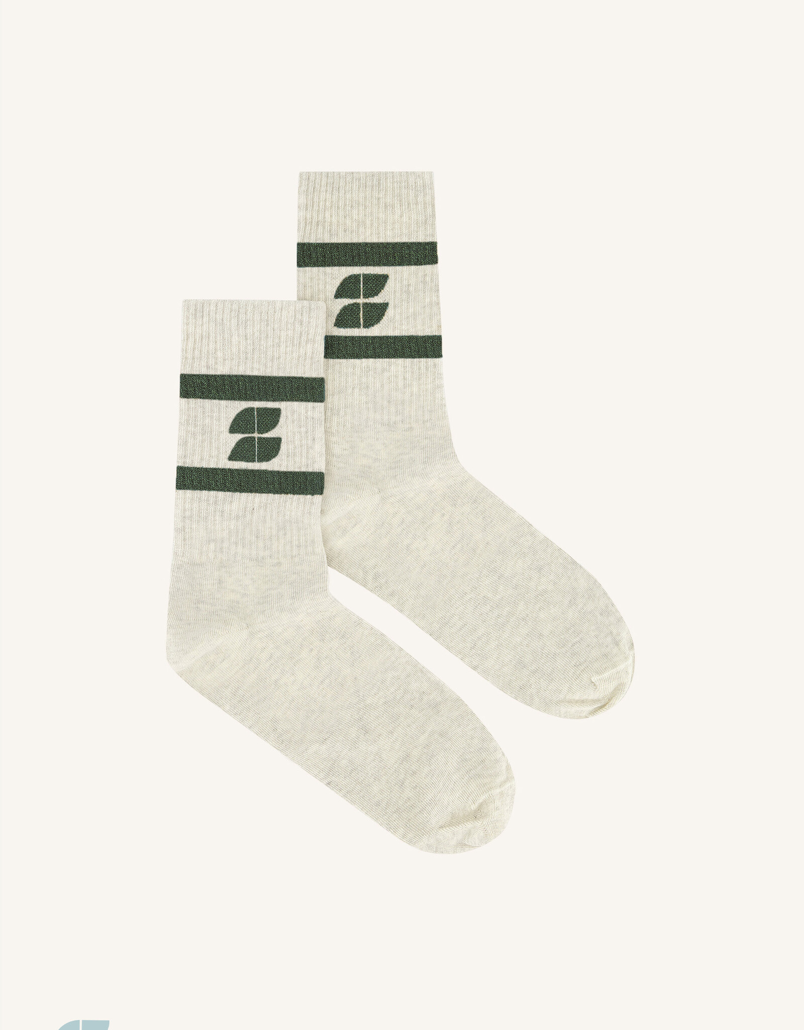 By-bar logo sparkle grey socks bottle green