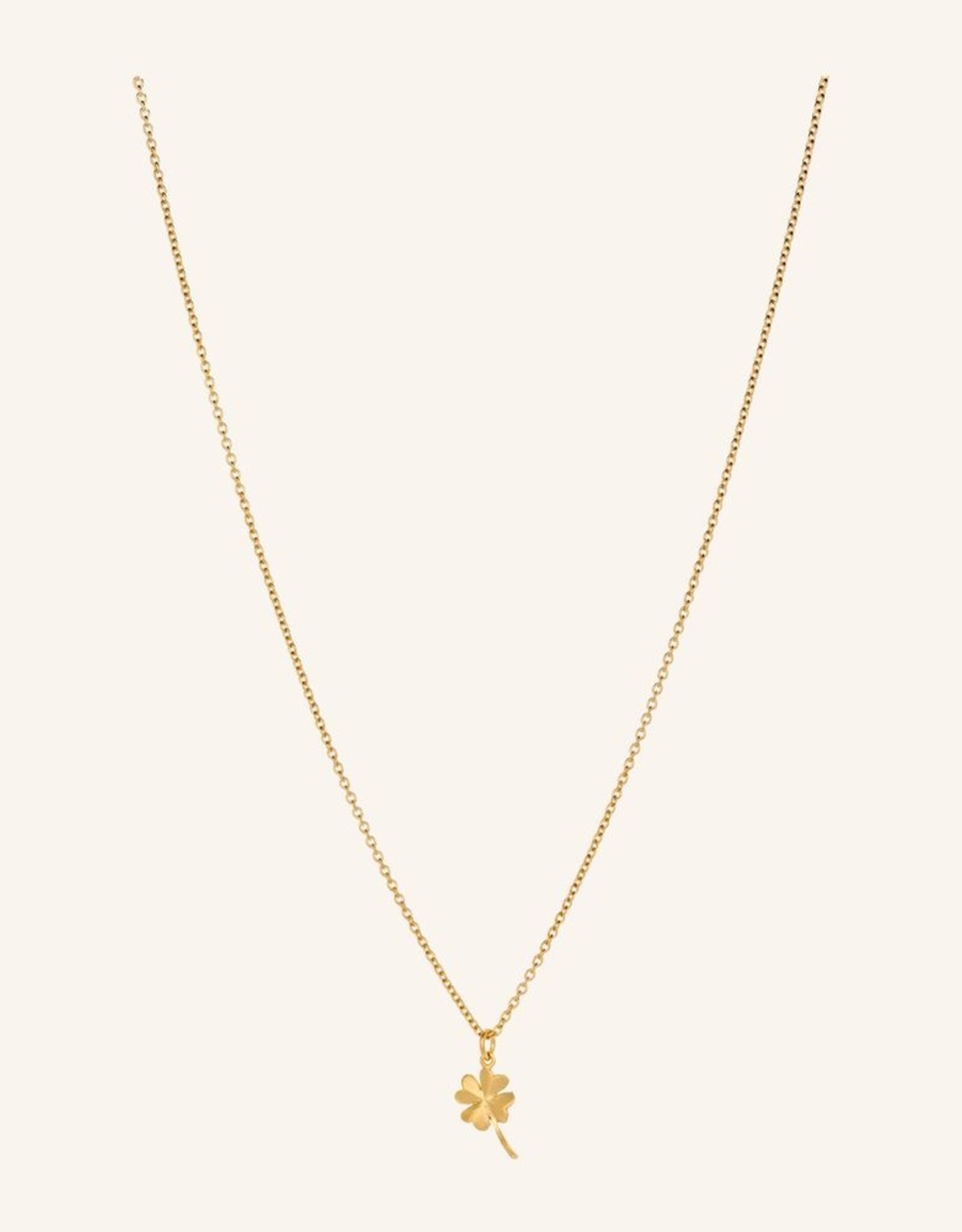 Pernille Corydon Clover necklace n-320-gp