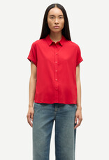 Samsoe Samsoe MAJAN SS SHIRT 9942 HAUTE RED Samsoe Samsoe MAJAN SS SHIRT 9942 HAUTE RED