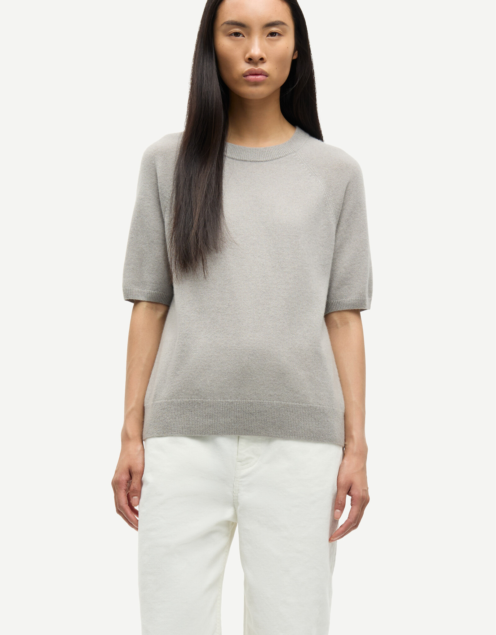 Samsoe Samsoe SABOSTON T-SHIRT 6304 ELEPHANT SKIN